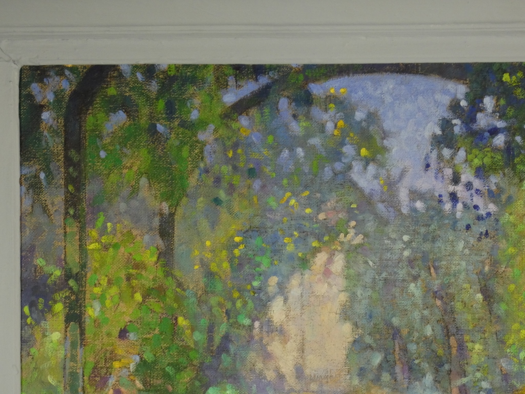 Déjeuner sous la tonnelle, tableau huile sur toile par Paul Terpereau (1893-1975) – Image 10