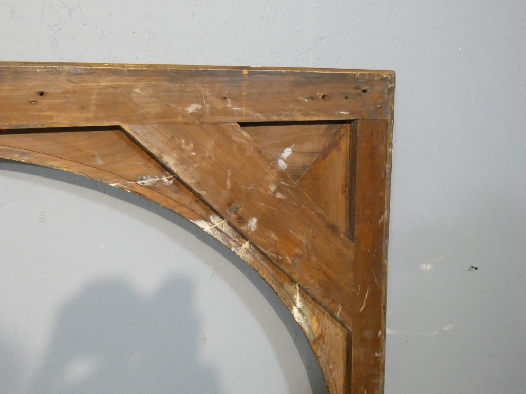 Grand cadre rond couronne feuilles de laurier, style Louis XVI Empire, époque début XX ème – Image 19