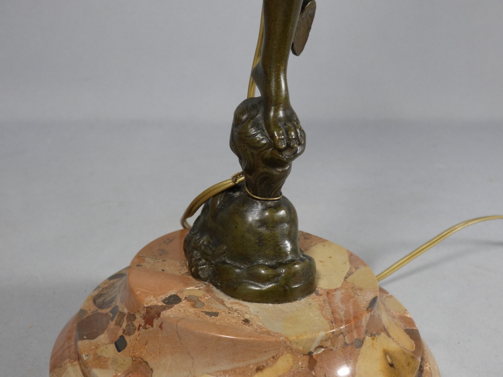 Mercure Volant d'après Jean de Bologne, sculpture en bronze monté en lampe, époque XIX ème – Image 14