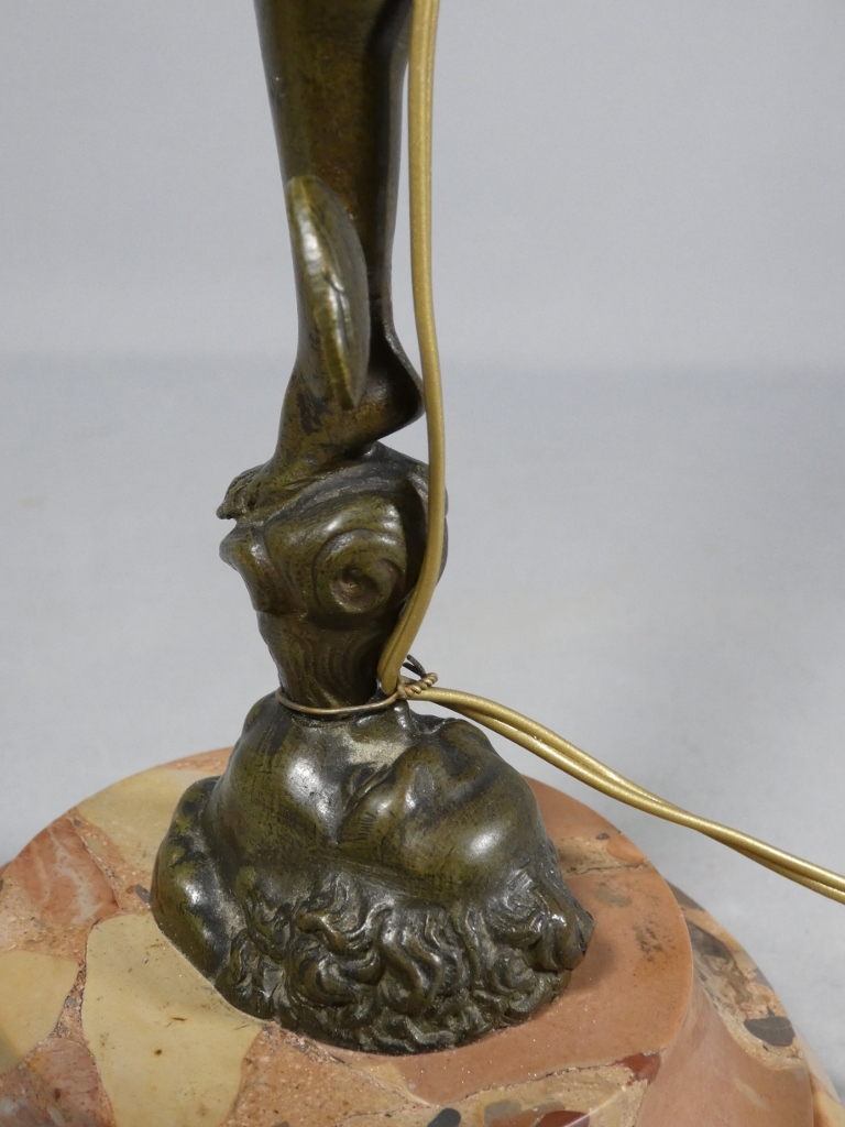 Mercure Volant d'après Jean de Bologne, sculpture en bronze monté en lampe, époque XIX ème – Image 13