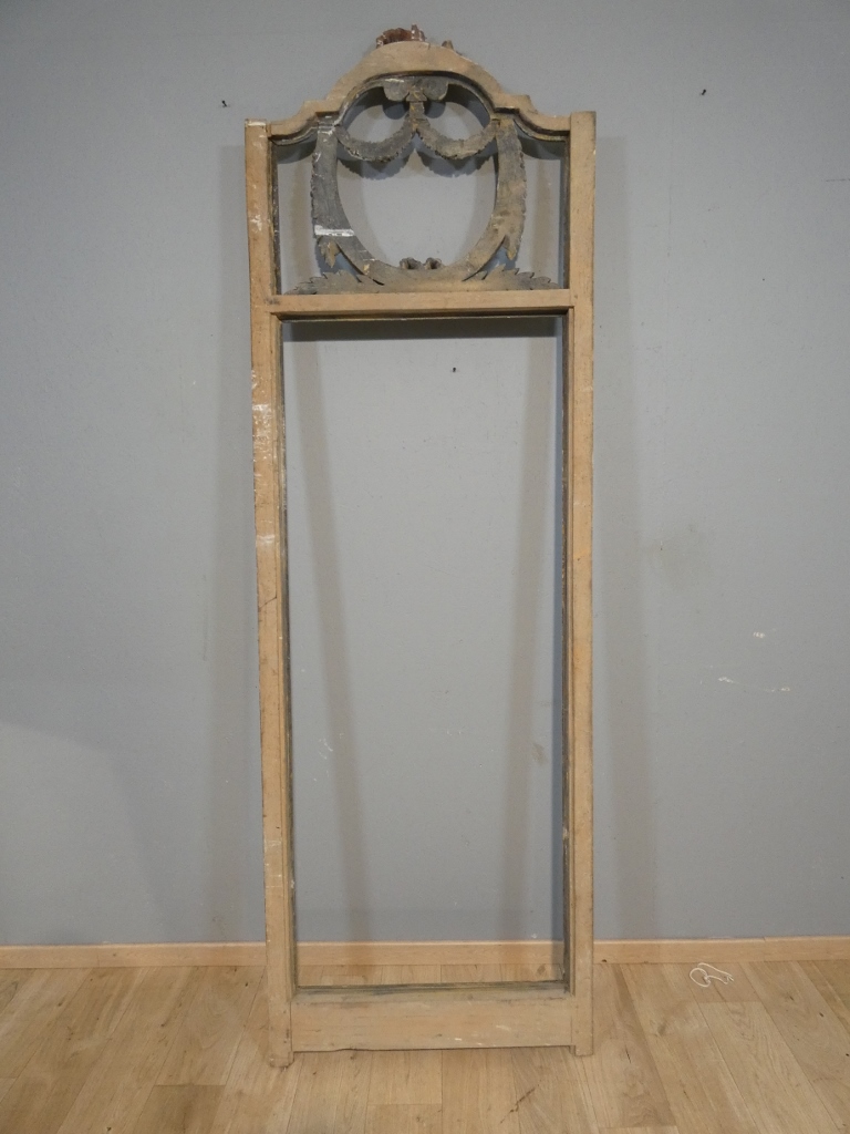 280 cm de haut! très grand cadre trumeau de boiserie de style Louis XVI en bois sculpté doré – Image 9