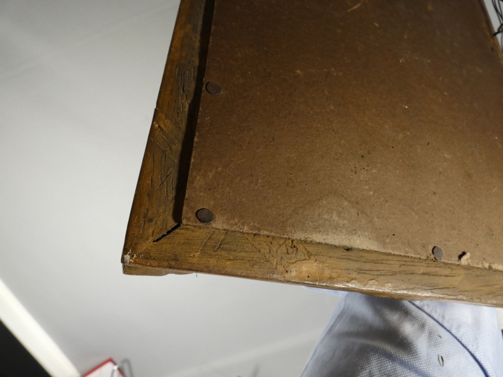 Miroir à fronton Louis XIV en bois sculpté et doré, époque XVIII ème siècle – Image 17