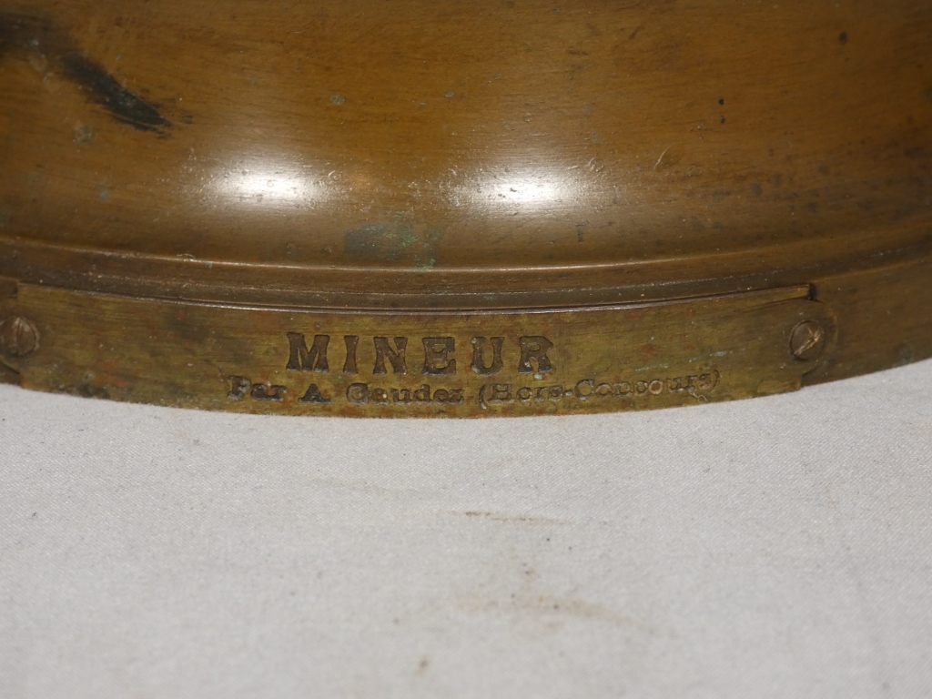 Le mineur par Adrien Etienne Gaudez (1845-1902), grand bronze hors concours, époque XIX ème – Image 12