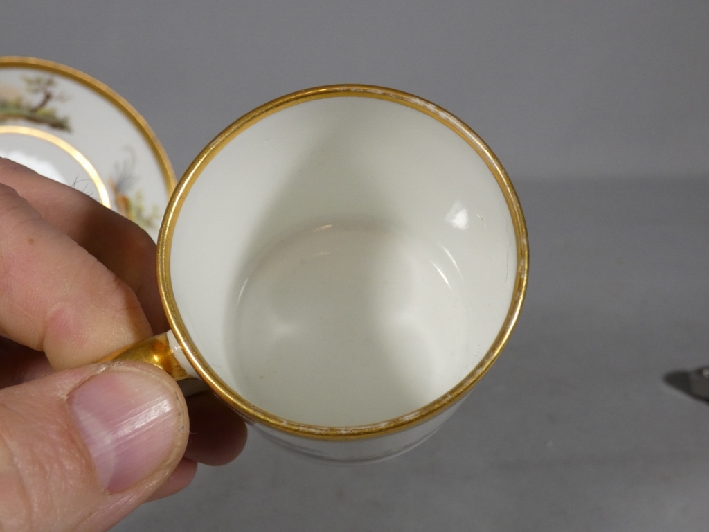 Atelier Halley (1800-1822), tasse litron en porcelaine peinte à la main, XIX ème – Image 8