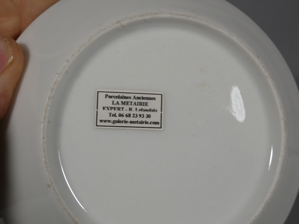 Atelier Halley (1800-1822), tasse litron en porcelaine peinte à la main, XIX ème – Image 5