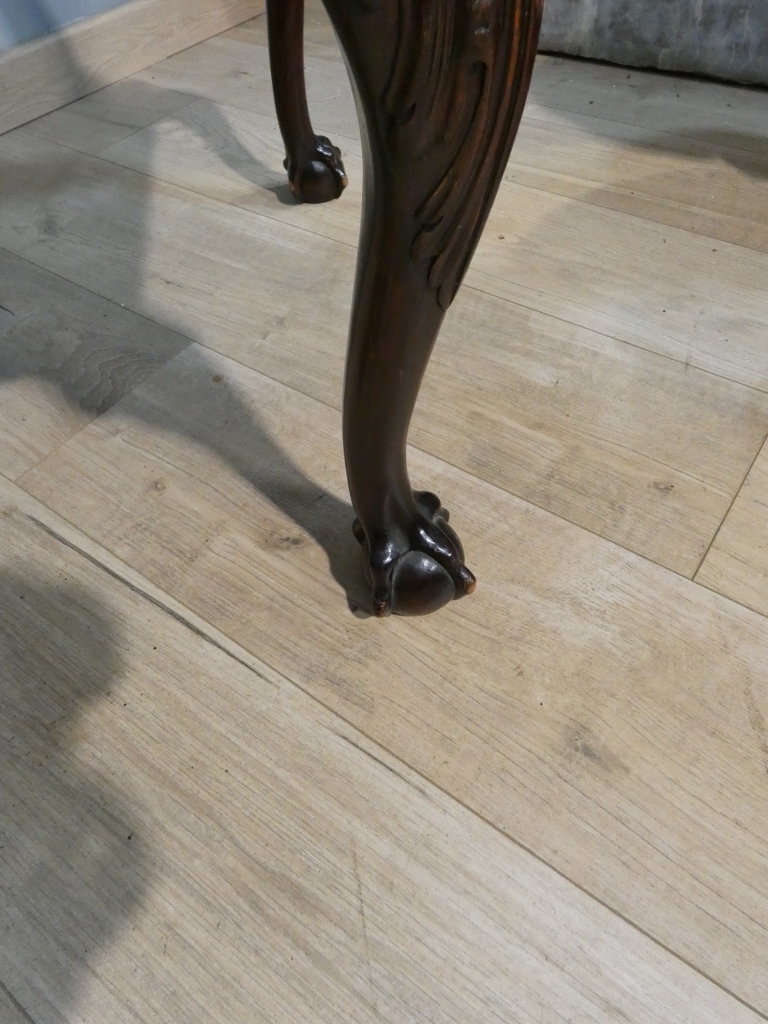 Paire de fauteuils anglais Chippendale en acajou, époque début XX ème – Image 5