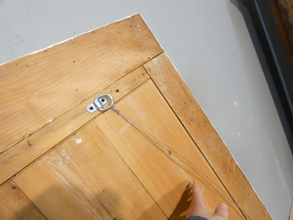 Tête de lit, haut de porte aux angelots en bois et stuc, époque Napoléon III, panneau boiseries – Image 17