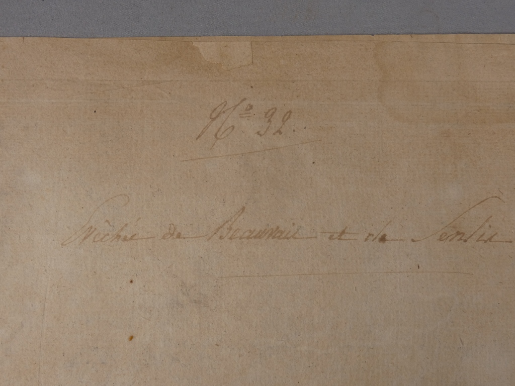 Carte XVII ème Bellovaci et Silvanectes. Les eveschés de Beauvais, et Senlis par Nicolas Sanson – Image 8