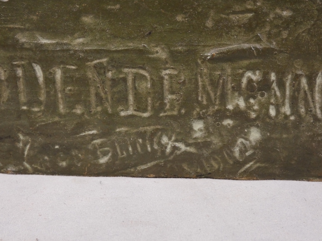 Théo Blickx (1875-1963), sculpture en bronze, le moine en prière – Image 10