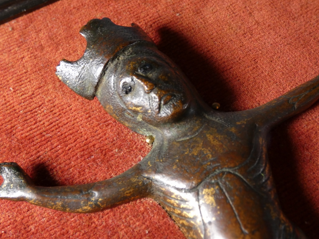 Limoges XIII ème siècle, Christ en cuivre émaillé en champlevé, émail, émaux, Moyen-âge – Image 13