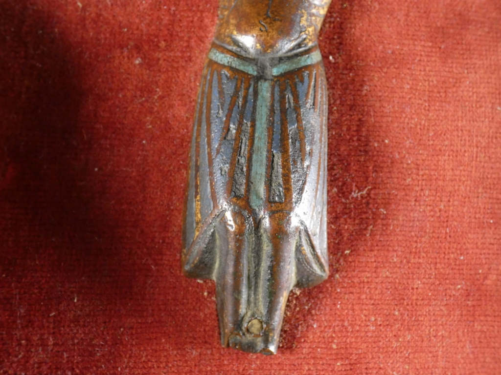 Limoges XIII ème siècle, Christ en cuivre émaillé en champlevé, émail, émaux, Moyen-âge – Image 16