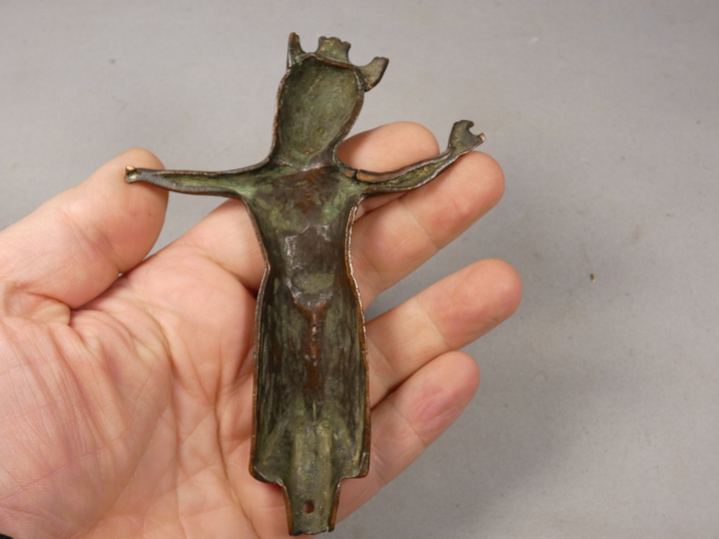 Limoges XIII ème siècle, Christ en cuivre émaillé en champlevé, émail, émaux, Moyen-âge – Image 9