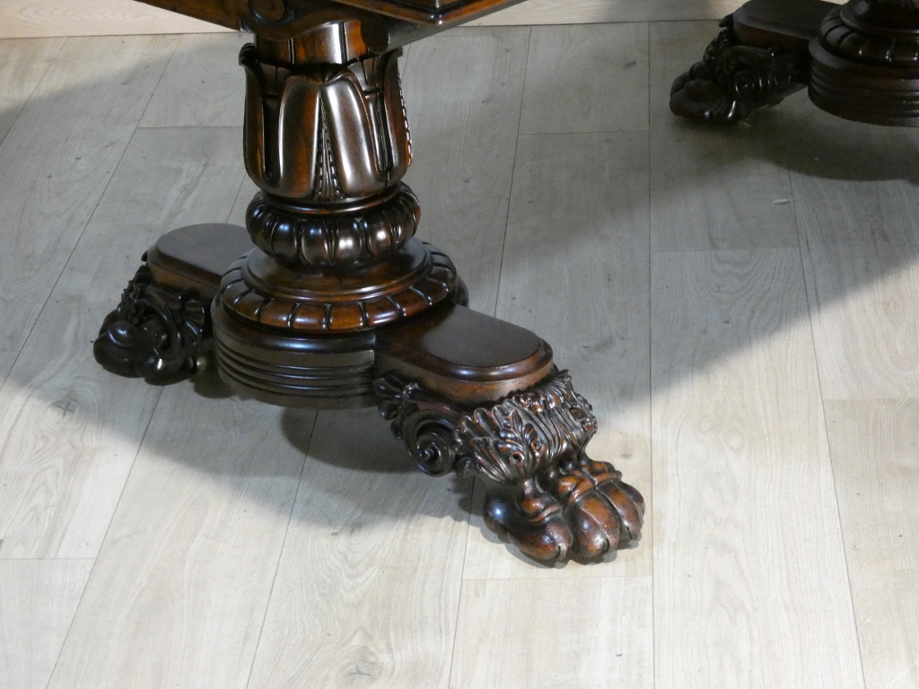 Table de salle à manger ou de bibliothèque en palissandre, Angleterre début XIX ème siècle – Image 8