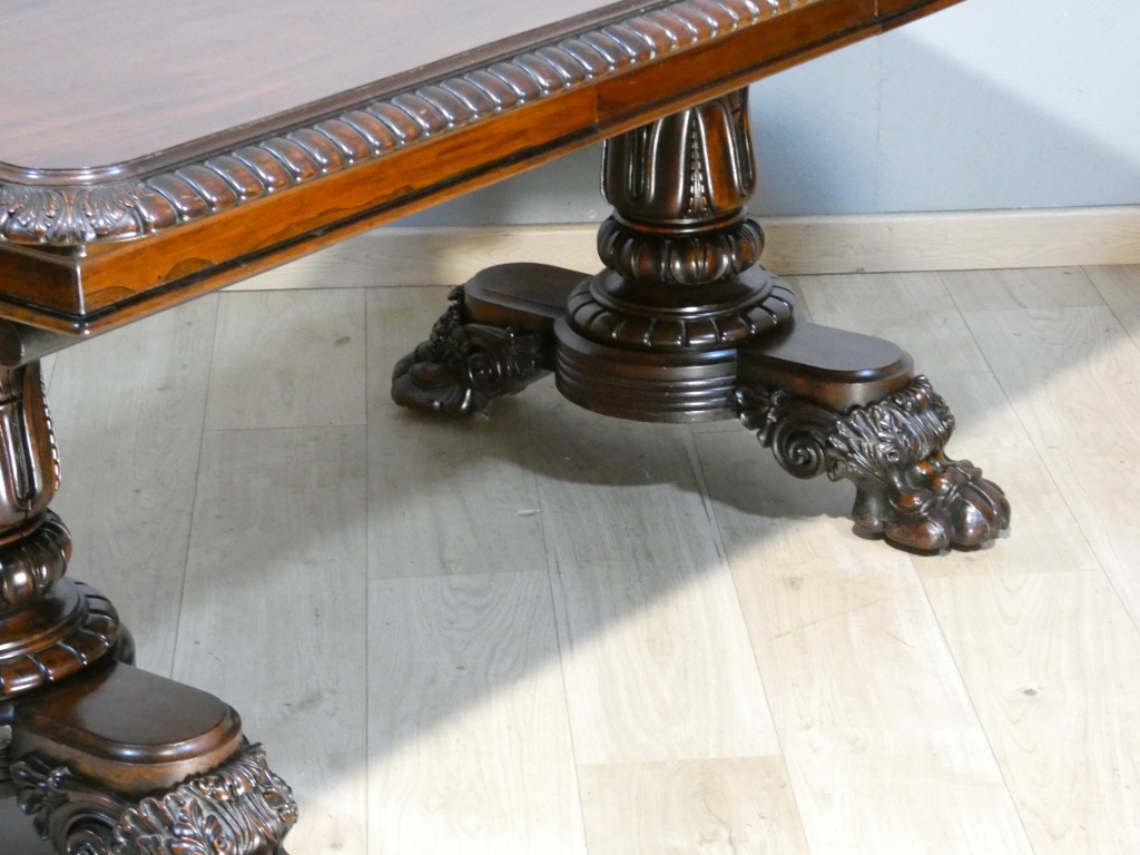 Table de salle à manger ou de bibliothèque en palissandre, Angleterre début XIX ème siècle – Image 5