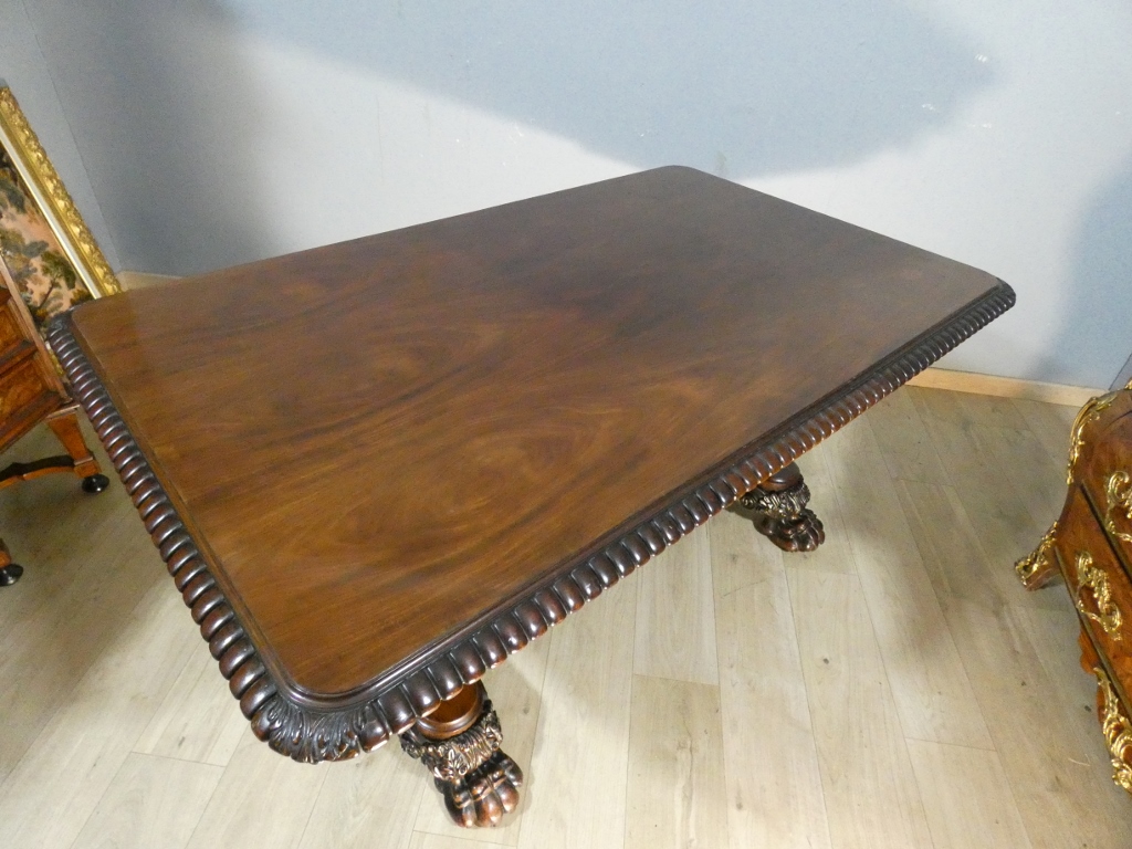 Table de salle à manger ou de bibliothèque en palissandre, Angleterre début XIX ème siècle – Image 16