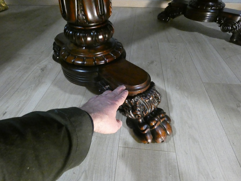 Table de salle à manger ou de bibliothèque en palissandre, Angleterre début XIX ème siècle – Image 13