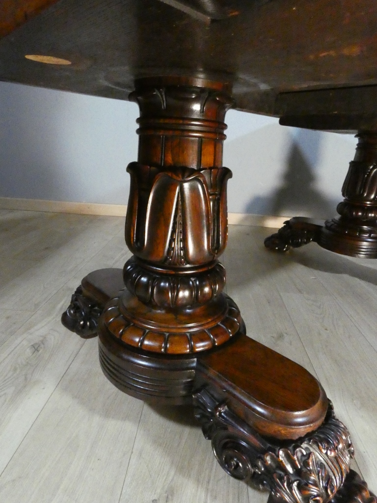 Table de salle à manger ou de bibliothèque en palissandre, Angleterre début XIX ème siècle – Image 12