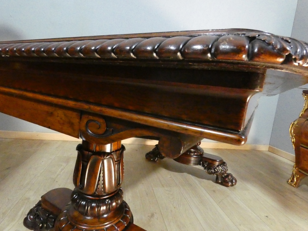 Table de salle à manger ou de bibliothèque en palissandre, Angleterre début XIX ème siècle – Image 9