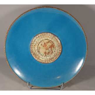 Gilbert Portanier et Denise Ramamgno, Vallauris 1950 , grand plat décoratif en céramique