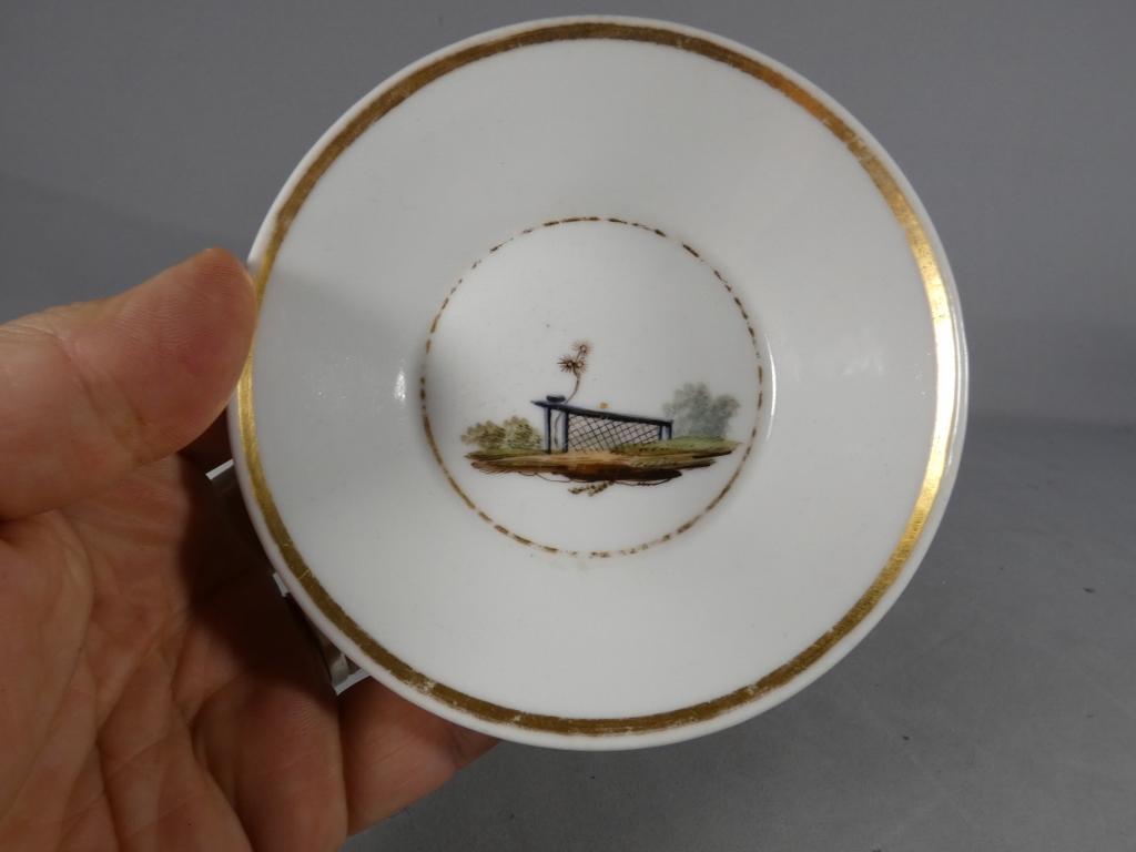 Au chinois fumant sa pipe, tasse en porcelaine de Paris époque début XIX ème siècle – Image 6