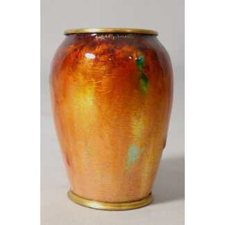 Alexandre Marty (1876-1943), vase en émail sur cuivre, émaux de Limoges