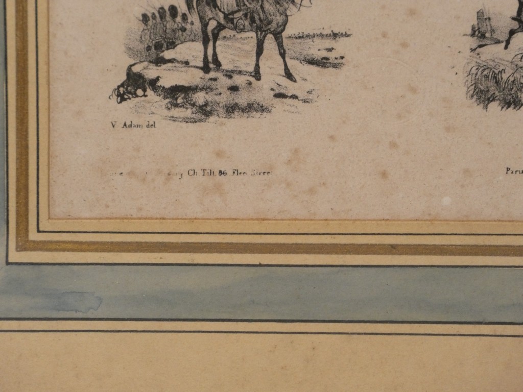 Les plaisirs de l'équitation par Victor Adam, lithographie, XIX ème siècle – Image 5