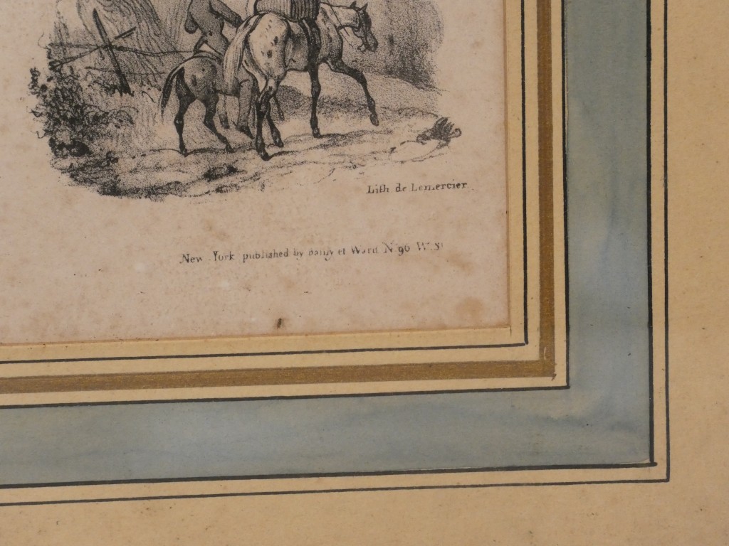 Les plaisirs de l'équitation par Victor Adam, lithographie, XIX ème siècle – Image 4