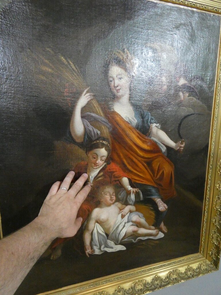 Cérès, allégorie de l’Été — huile sur toile, école française du XVIIIe siècle – Image 3