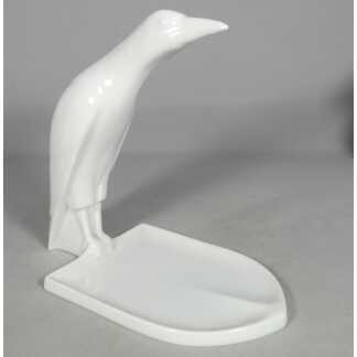 Merle d'Afrique par Sandoz et Haviland, statuette en porcelaine blanche, 1922