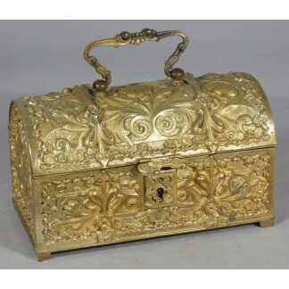 Coffret en bronze doré de style néo-gothique, XIXe siècle