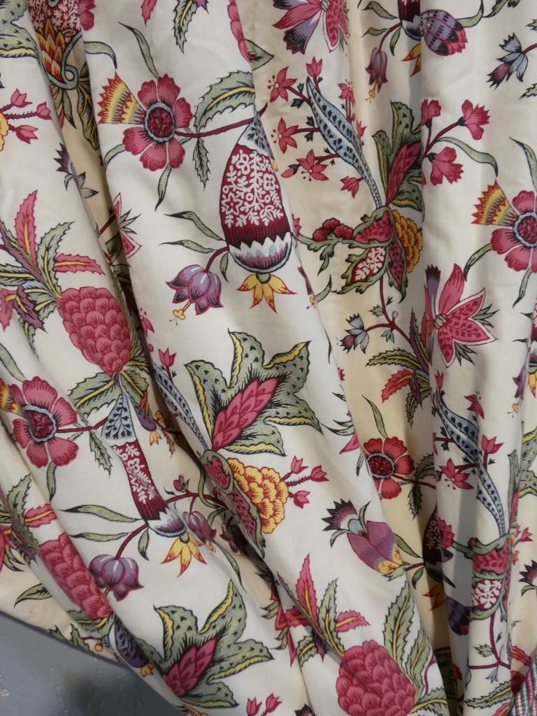 Paire de rideaux h 250 cm, motif fleurs indienne, possibilité 2 paires – Image 3