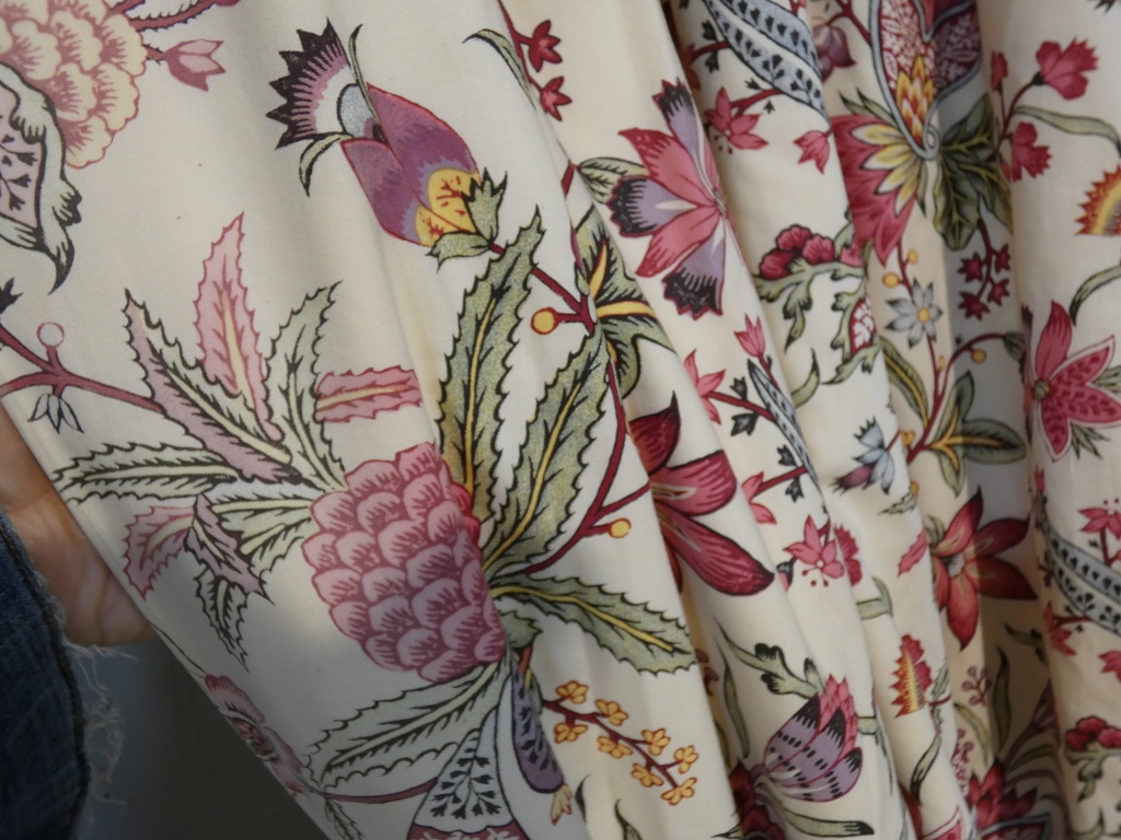 Paire de rideaux h 250 cm, motif fleurs indienne, possibilité 2 paires – Image 4