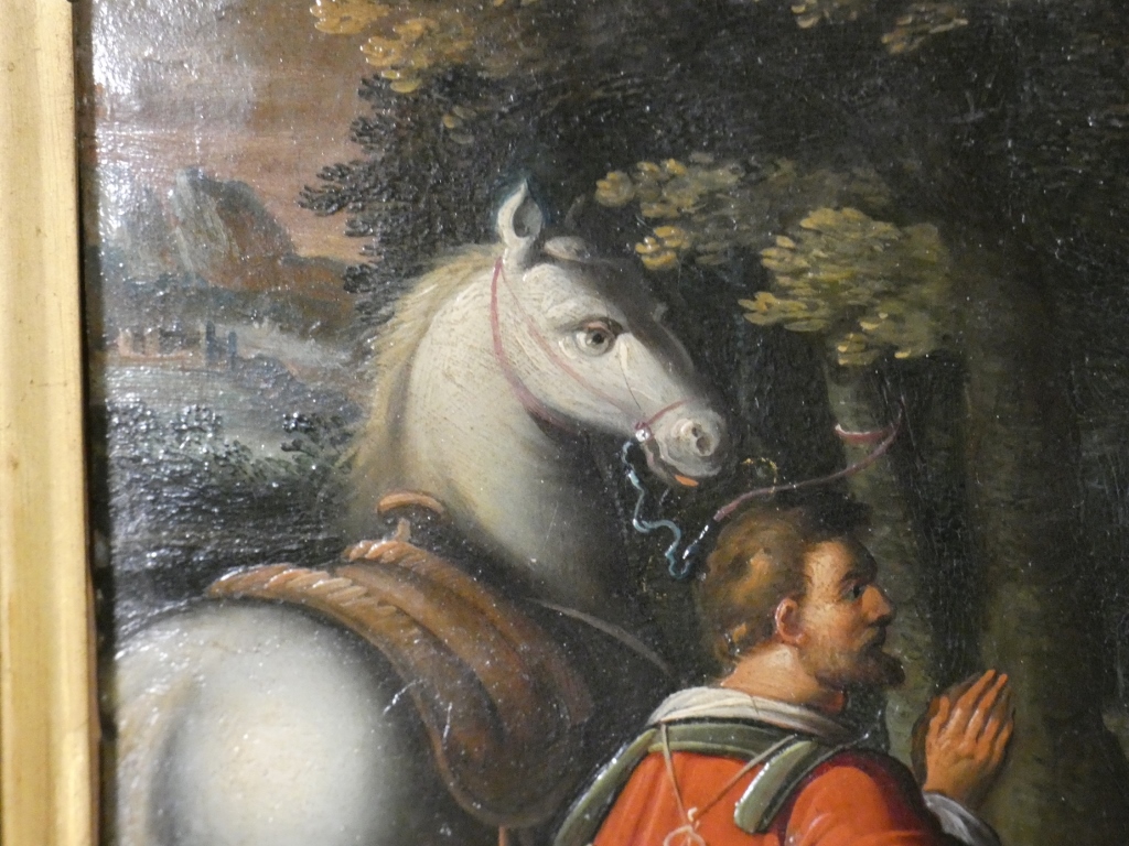 École Allemande Du XVIe Siècle – Saint Hubert Et La Vision Du Cerf – Huile Sur Cuivre – Image 18