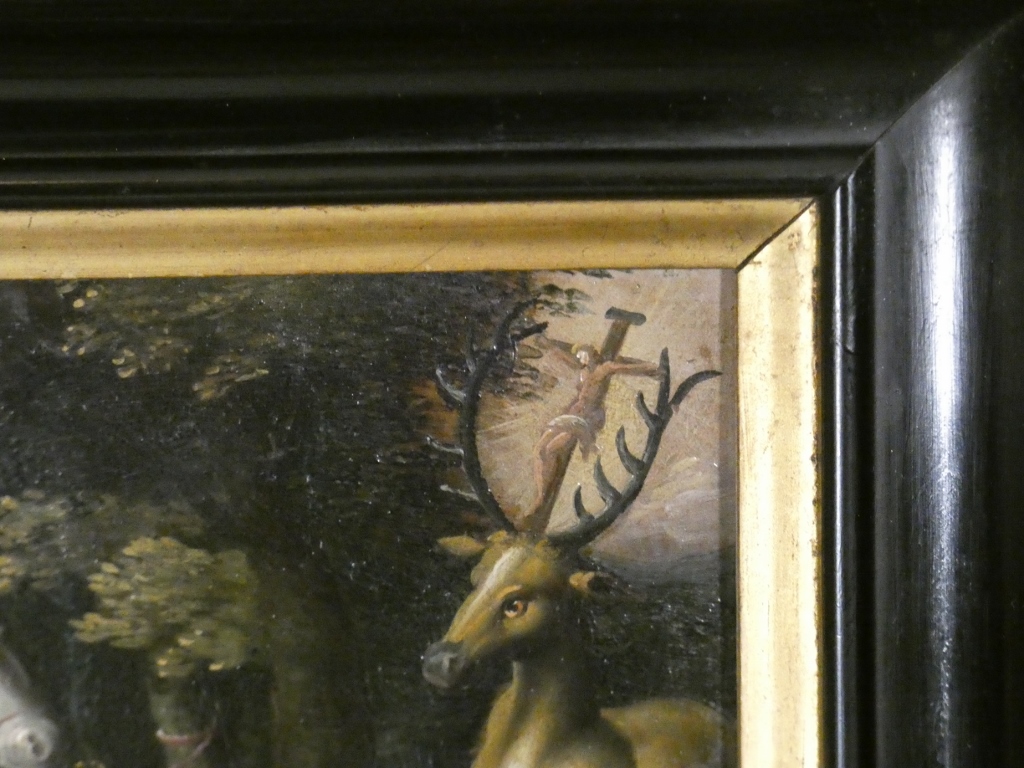 École Allemande Du XVIe Siècle – Saint Hubert Et La Vision Du Cerf – Huile Sur Cuivre – Image 17