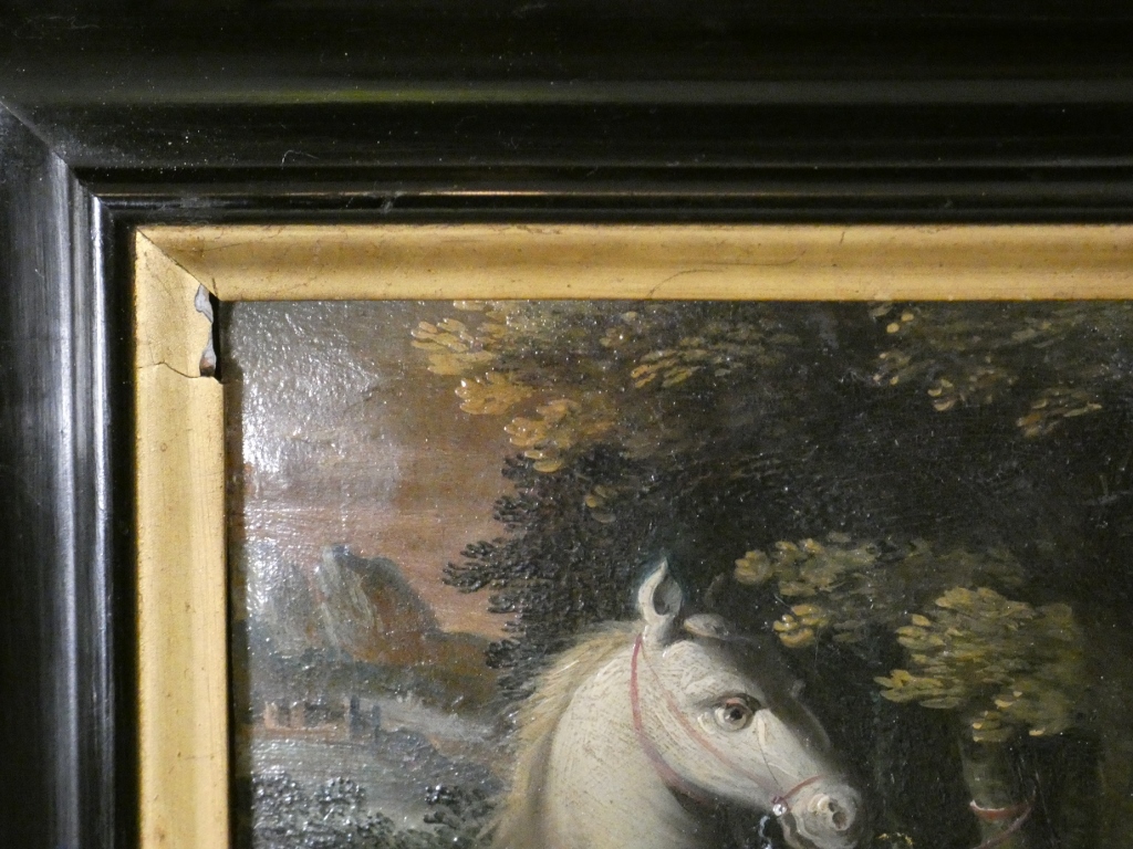 École Allemande Du XVIe Siècle – Saint Hubert Et La Vision Du Cerf – Huile Sur Cuivre – Image 16