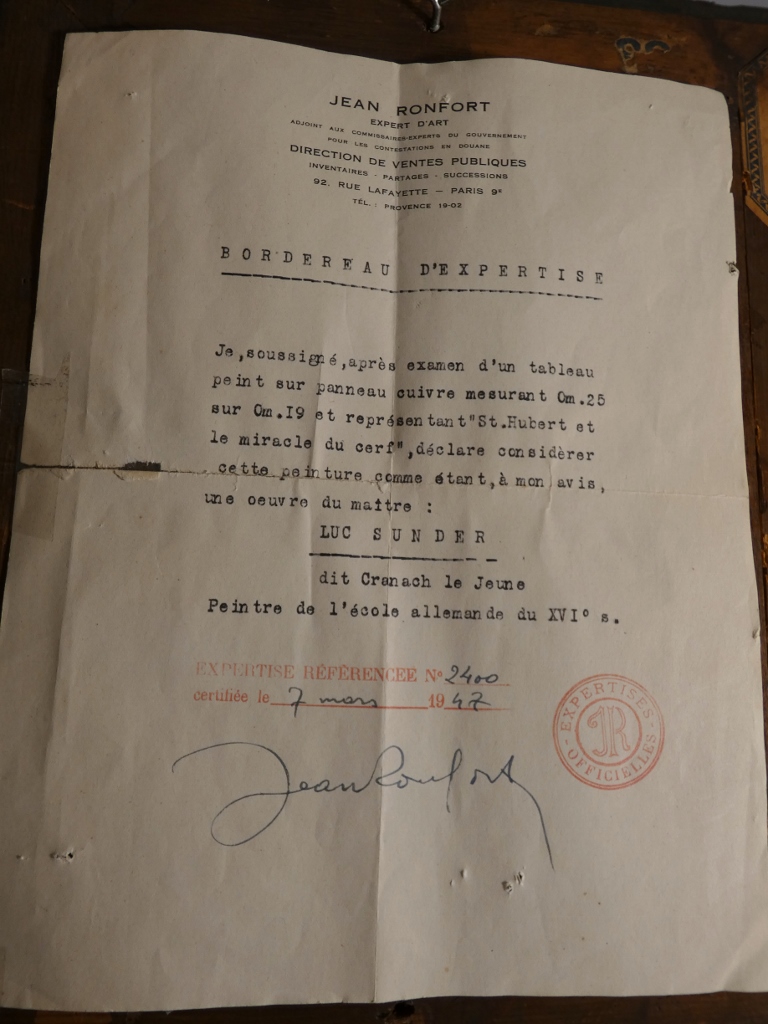 École Allemande Du XVIe Siècle – Saint Hubert Et La Vision Du Cerf – Huile Sur Cuivre – Image 10