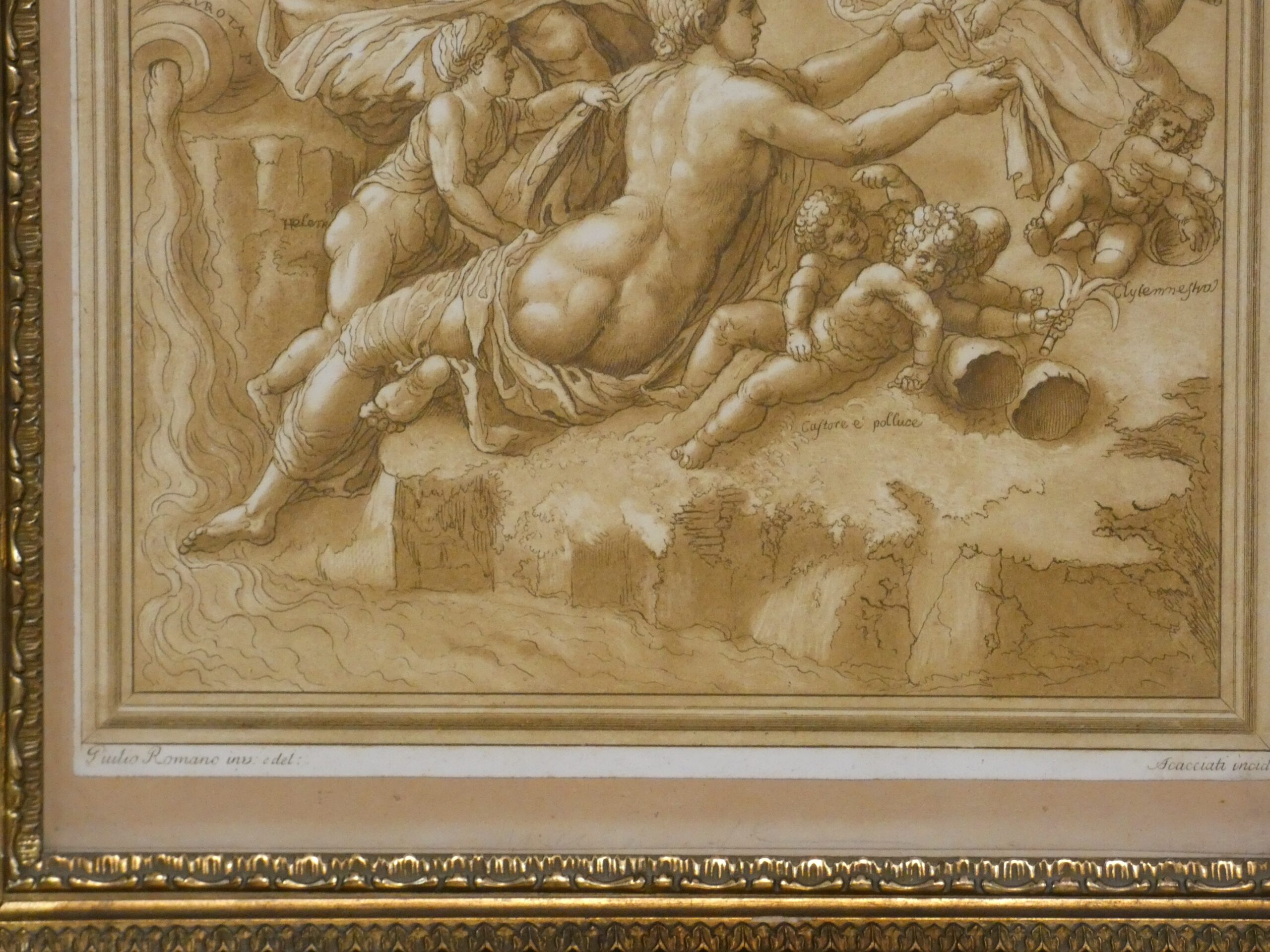 Jupiter et Europe, gravure XVIII ème d'après Giulo Romano gravé par Andréa Scacciati, 1766 – Image 4