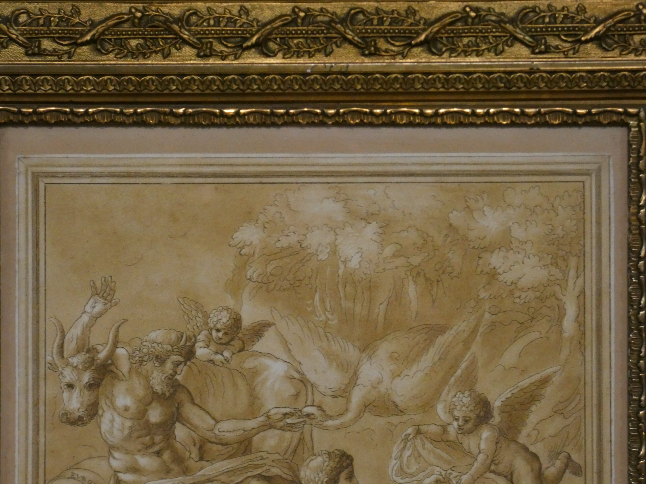 Jupiter et Europe, gravure XVIII ème d'après Giulo Romano gravé par Andréa Scacciati, 1766 – Image 6