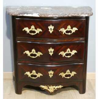 Petite commode d'entre-deux - époque Régence en palissandre - début XVIII ème siècle