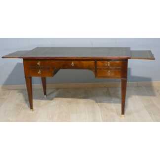 Bureau plat Directoire en acajou et placage, époque début XIX ème