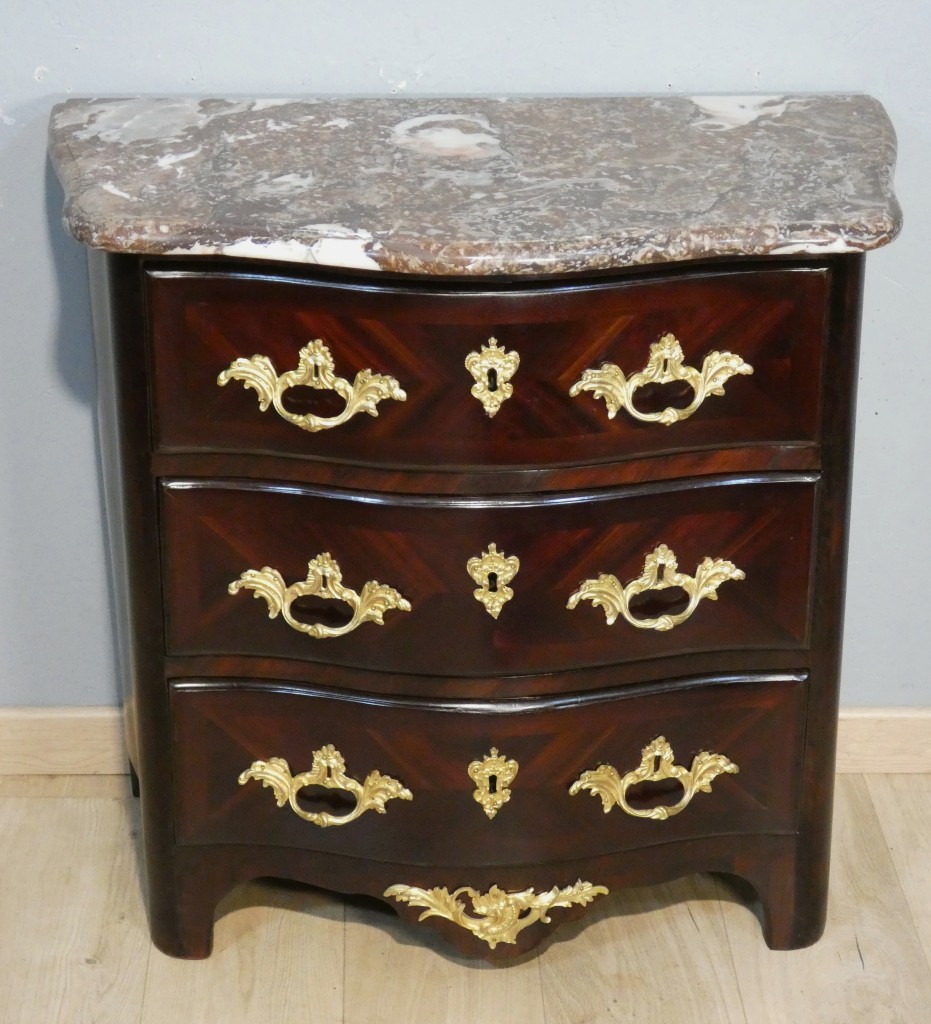 Petite commode d'entre-deux - époque Régence en palissandre - début XVIII ème siècle – Image 2