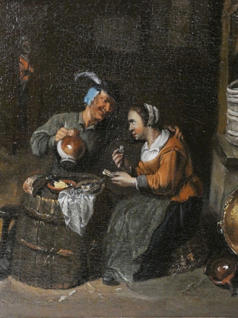 Scène de cabaret – École du Nord du XVIIIᵉ siècle, dans le goût de David Teniers – Image 4