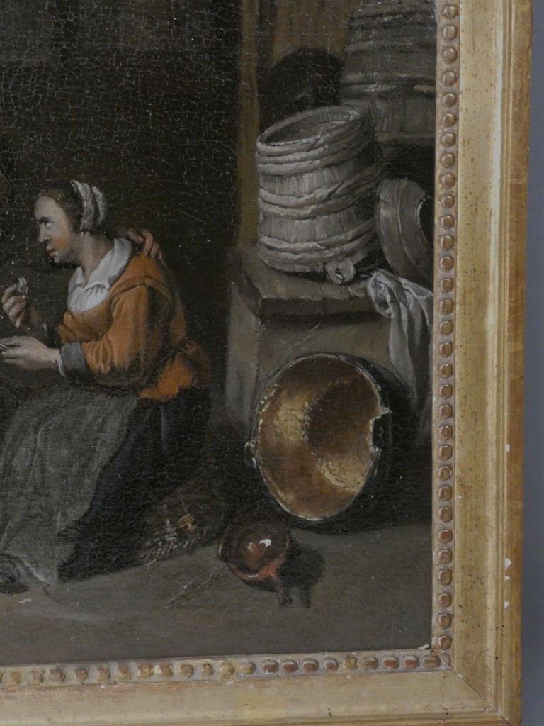 Scène de cabaret – École du Nord du XVIIIᵉ siècle, dans le goût de David Teniers – Image 9