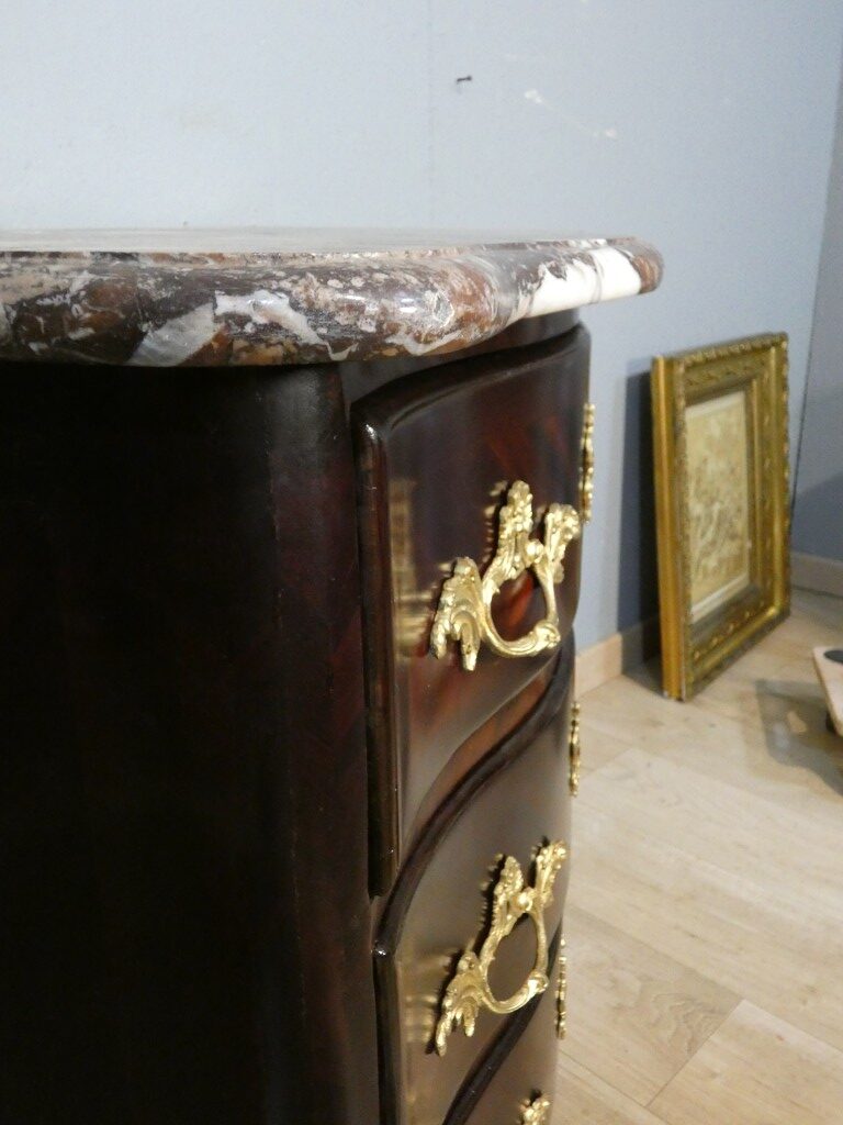 Petite commode d'entre-deux - époque Régence en palissandre - début XVIII ème siècle – Image 14