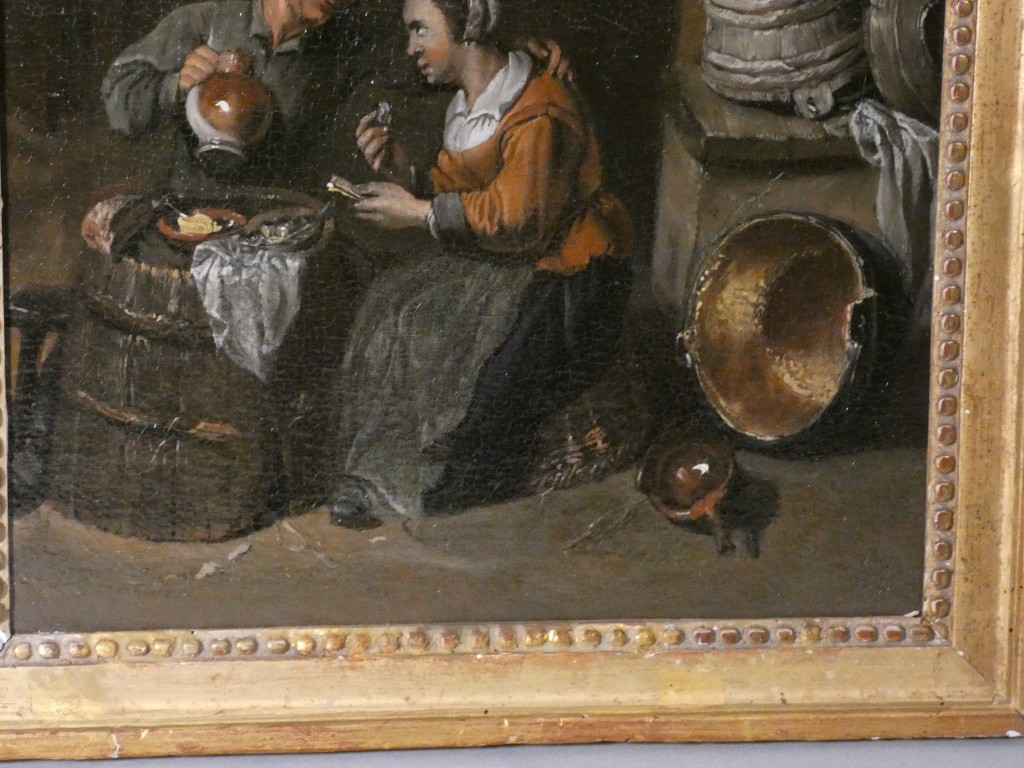 Scène de cabaret – École du Nord du XVIIIᵉ siècle, dans le goût de David Teniers – Image 16
