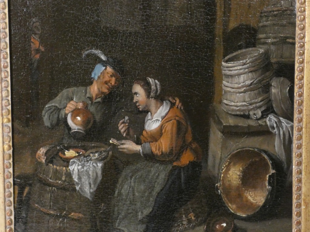 Scène de cabaret – École du Nord du XVIIIᵉ siècle, dans le goût de David Teniers – Image 15