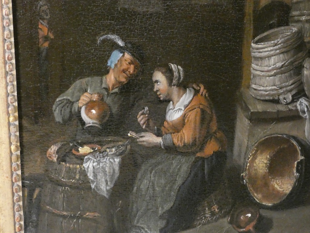 Scène de cabaret – École du Nord du XVIIIᵉ siècle, dans le goût de David Teniers – Image 7