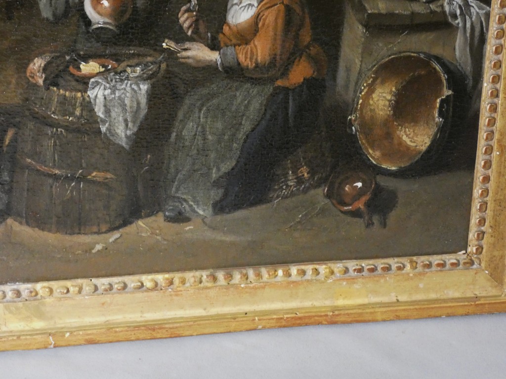 Scène de cabaret – École du Nord du XVIIIᵉ siècle, dans le goût de David Teniers – Image 10