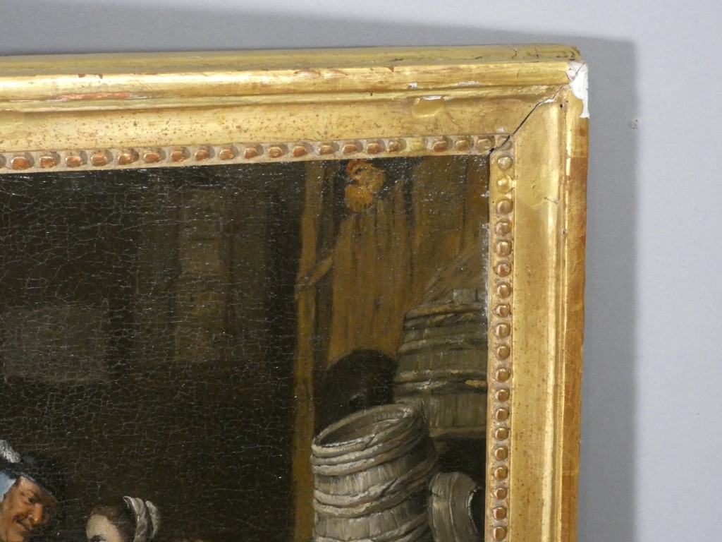 Scène de cabaret – École du Nord du XVIIIᵉ siècle, dans le goût de David Teniers – Image 8