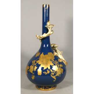 Vase Art nouveau en porcelaine de Limoges, manufacture Jean Pouyat, vers 1900